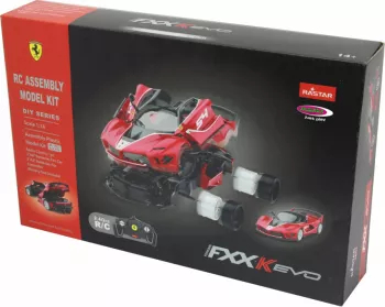 Kit de construit masina RC cu telecomanda Ferrari FXX K Evo / 2.4 Ghz / 1 18 / 84 piese