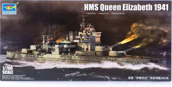 Kit de construit nava de razboi HMS Queen Elizabeth 1941 1 700 