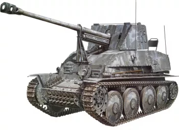 Kit de construit vehicul militar Ger. SdKfz.139 Marder III si 2 figurine 1 35 