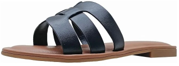 Papuci dama The Drop Monika negru marime 40 - OUTLET 