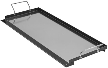 Plita cu fata neteda Otel Carbon suprafata de gatit 812x310 mm 2 x manere jgheab scurgere grasime 
