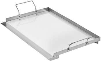 Plita cu fata neteda Otel Inoxidabil suprafata de gatit 585x365 mm 2 x manere jgheab scurgere grasime 