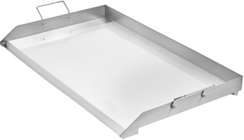 Plita cu fata neteda Otel Inoxidabil suprafata de gatit 910x525 mm 2 x manere jgheab scurgere grasime 