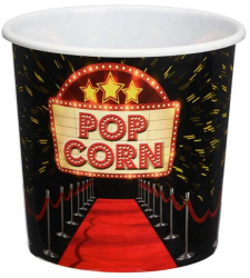 Recipient galeata pentru popcorn Hollywood XS 12.5 x 12.5 x 13 cm 