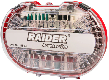 Set 227 accesorii pentru mini polizor Raider 138408 