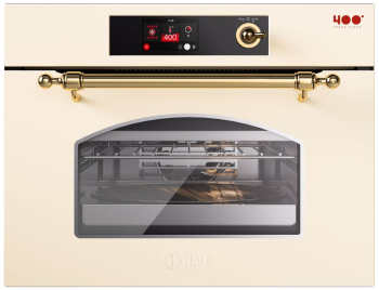 Cuptor electric cu convectie incorporabil 37 litri ILVE Nostalgie Multioven crem/auriu 