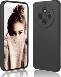 Husa TPU gel liquid silicone compatibil cu Xiaomi Redmi 14C antisoc Negru 