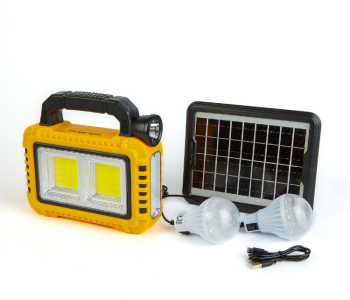 Lampa multifunctionala de mana cu panou solar USB-C 6 moduri de iluminare 8 LED-uri 3600 mAh 