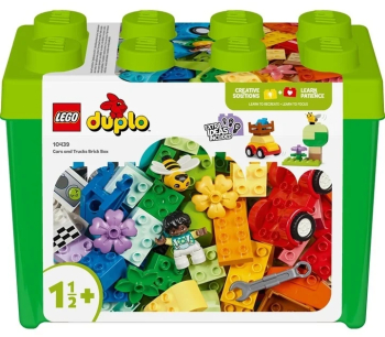 LEGO® DUPLO Classic - Cutie-caramida cu masinute si camioane 10439 80 piese 