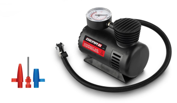 Mini compresor auto cu manometru 12V 21 BAR 300 PSI negru Vivo GR0102 