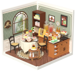 Puzzle 3D Minicasuta DIY Sweet Sips Tea plastic RolIfe 154 piese 