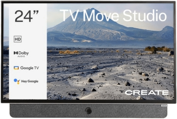 Televizor Smart portabil HD 24 inch CREATE reincarcabil alb 