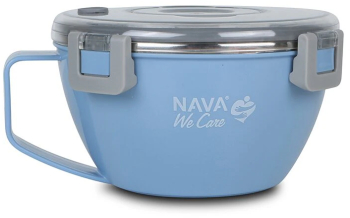 Caserola rotunda Nava We care 850 ml albastru 