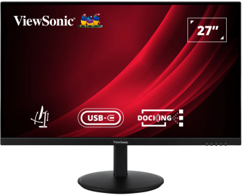 Monitor LED IPS ViewSonic VG2709-2K-MHDU-2 27 QHD 2560x1440 100Hz 4ms Boxe 2.5W x2 USB Type-C Hub USB HDMI DisplayPort Pivot negru - imagine 1