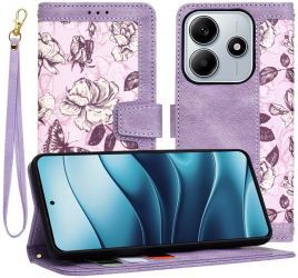 Husa pentru Xiaomi Redmi Note 14 5G - Techsuit FlipCraft - Mysterious Purple 