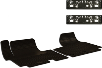 Set Covorase Auto Cauciuc Umbrella Pentru Renault Trafic 2007-2014 Opel Vivaro 2001-2014 - 2Pcs + Suport Numar Inmatriculare Mega Drive 