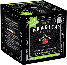 Cafea capsule 10 bucati compatibile Nespresso Dolce Arabica - Mokaflor 