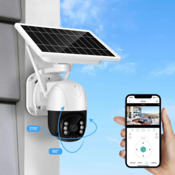 Camera de supraveghere cu panou solar Wifi Senzor de Miscare 1080p Jortan JT-8181XM