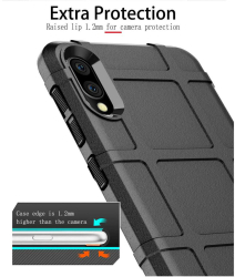 Husa antisoc neagra premium hybrid armor pentru Samsung A20E 