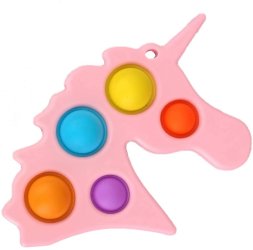 Jucarie Antistres Flippy - Fidget Toy Simple Dimple Unicorn Roz 