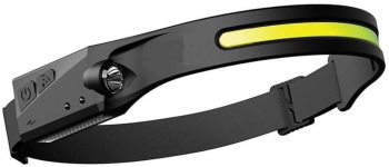Lanterna led de cap profesionala frontala 350 lumeni cu acumulator intern senzor de miscare 4 moduri lumina rezistenta la apa 