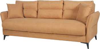 Canapea extensibila Sani OTTOWA 3 locuri 217 x 92 x 85 cm stofa galben mustar BACOS 08