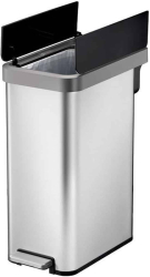 Cos de gunoi cu pedala EKO Ecofly II 45 litri 1 compartiment inox 