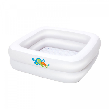 Piscina gonflabila BestWay patrata alba 86 x 25 cm 