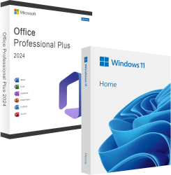 Windows 11 Home OEM + Office 2024 Pro Plus- Livrare Electronica 