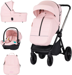 Carucior Chipolino Encanto 3 in 1 pink marshmallow 