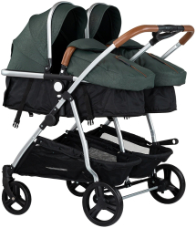 Carucior gemeni Chipolino Duo Smart 2 in 1 basil 