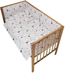 Lenjerie patut Hubners Hearts 5 piese multicolor 