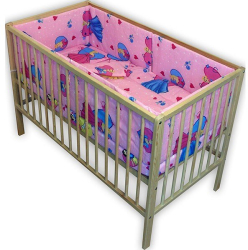 Lenjerie patut Hubners Princess 5 piese roz 