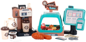 Set jucarie Chipolino Coffee Machine cu lumini sunete si 41 accesorii 