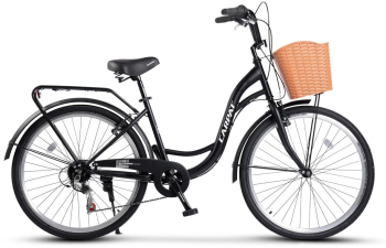 Bicicleta City Carpat C26263A 26 7 Viteze Negru/Alb 