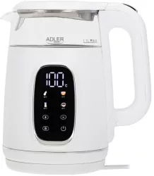 Fierbator electric Adler AD 1305 1850/2200 W 1 7 l Control tactil Afisaj LCD color Cinci setari de temperatura 40-100° C Filtru ant 