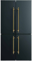 Frigider side by side ILVE Nostalgie 539 litri negru mat 