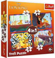Puzzle Trefl 4in1 Disney Regele Leu 
