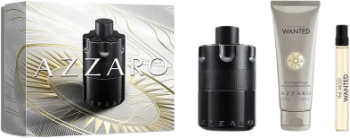 Set Apa de Parfum cu vaporizator 100 ml + Sampon de par si corp 75 ml + Apa de Parfum 10 ml Azzaro The Most Wanted 