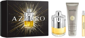 Set Apa de Toaleta cu vaporizator 100 ml + Sampon pentru par si corp 75 ml + Apa de Toaleta 10 ml Azzaro Wanted Homme