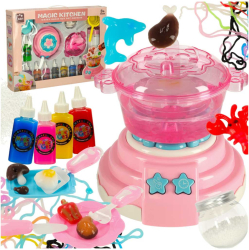 Set Creative Magic Kitchen Gel colorat magic pentru crearea figurilor 3D cu lumina si sunet