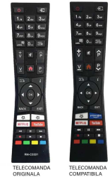 Telecomanda compatibila TV JVC RM-C3331 ER 1695-N MFY 1685 358 