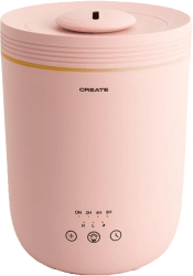 Umidificator ultrasonic CREATE Humizen 2.2 litri purificare difuzor de arome roz pastel 