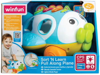 Winfun Jucarie De Tras Avion Cu Activitati 