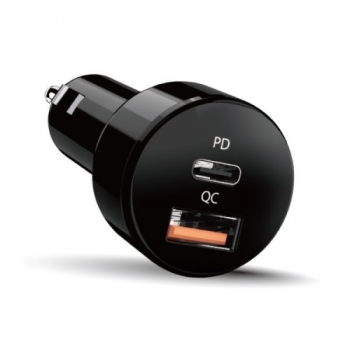 Incarcator auto Genius 32590008400 1x USB-C 1x USB-A 3A Black 