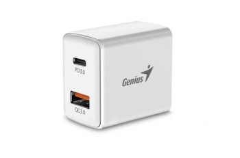 Incarcator retea Genius 32590005400 1x USB-C 1x USB-A 3A White 