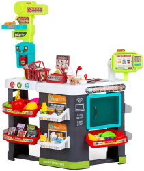 Set jucarie Chipolino Supermarket 87 cm cu lumini sunete si 81 accesorii