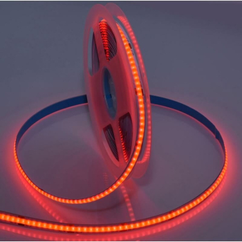 Banda Led COB Rosu - Exterior-Interior IP65 Flexibil adeziva - 252ledm - 12Wml - Rola 5m 