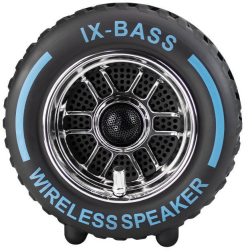 Boxa portabila in forma de anvelopa bluetooth mp3 si radio fm TF lumini rgb 10W USB 