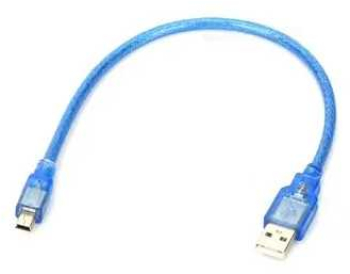 Cablu ecranat USB A la mini USB 30cm albastru USB-A/MINI-USB/30 